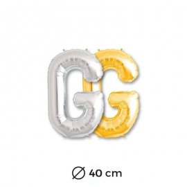 Globo Letra G Foil 40 cm