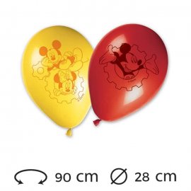 8 Globos 28 cm Mickey Mouse