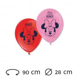 8 Globos 28 cm Minnie Mouse