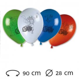 8 Globos 28 cm Los Vengadores