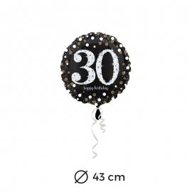 Globo Elegant 30 años 43 cm