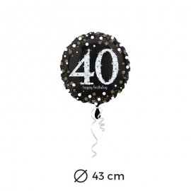 Globo Elegant 40 años 43 cm