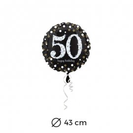 Globo Elegant 50 años 43 cm