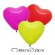 Globos Corazón Látex 25 cm