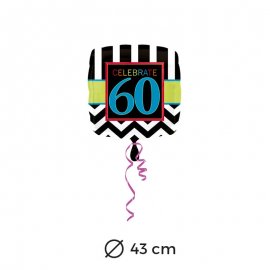 Globo 60 años Chevron 43 cm