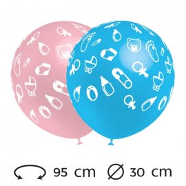 Globos Baby Redondos 30 cm