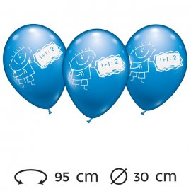 Globos Niño Matemáticas Redondos 30 cm